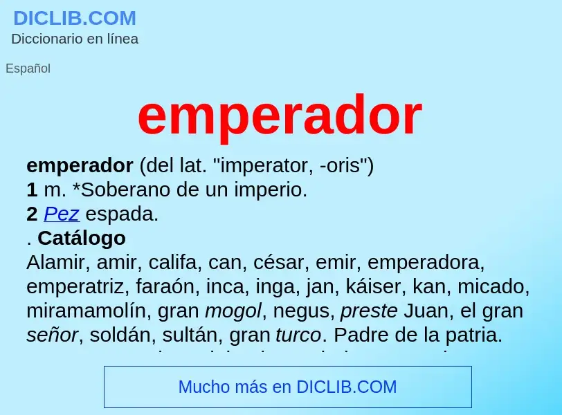 What is emperador - definition