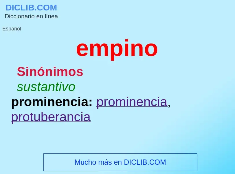 Was ist empino - Definition