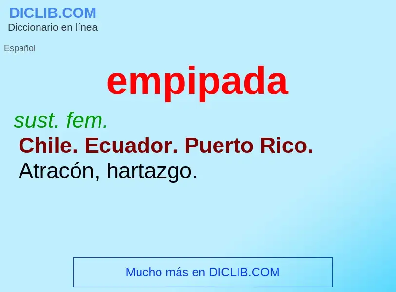 ¿Qué es empipada? - significado y definición