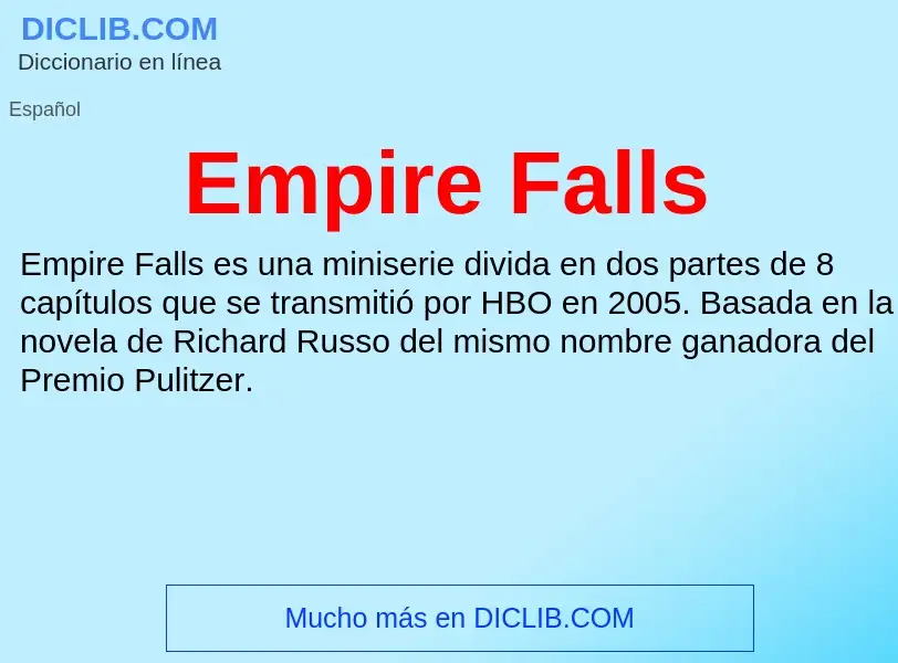 Что такое Empire Falls - определение