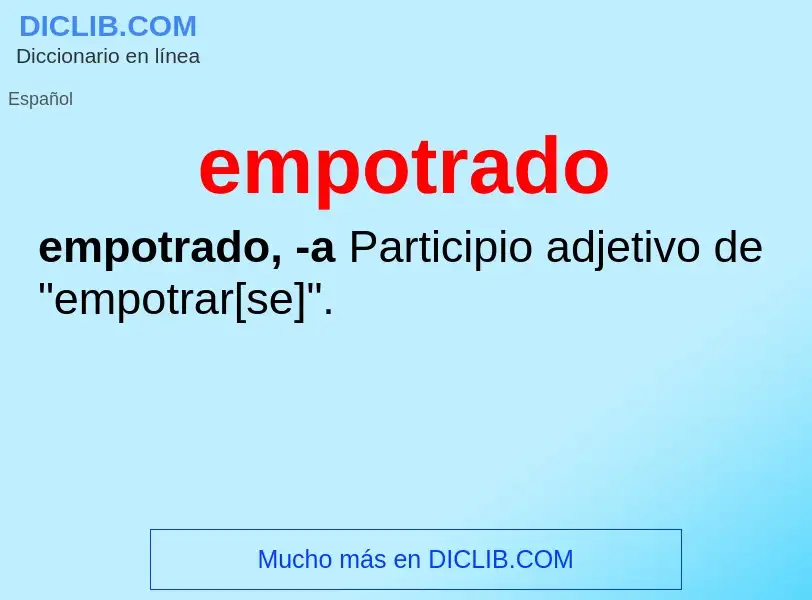 Wat is empotrado - definition