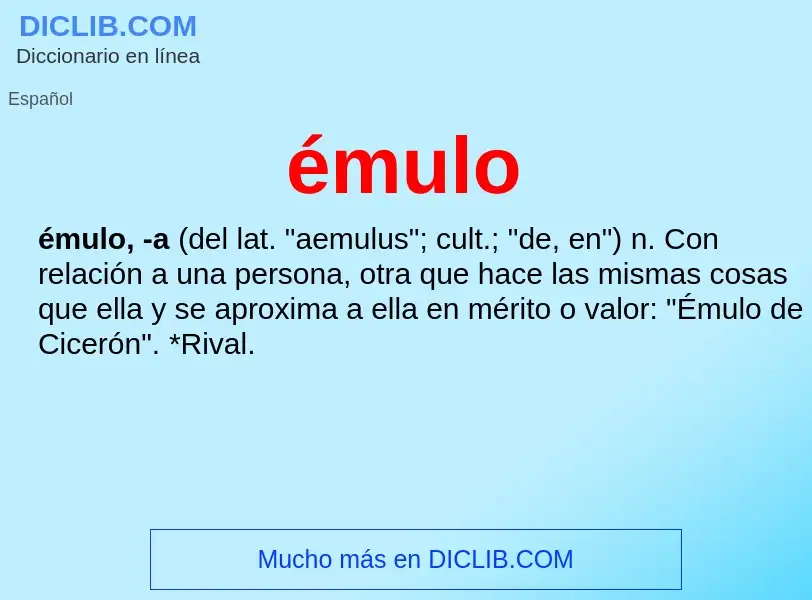 Wat is émulo - definition