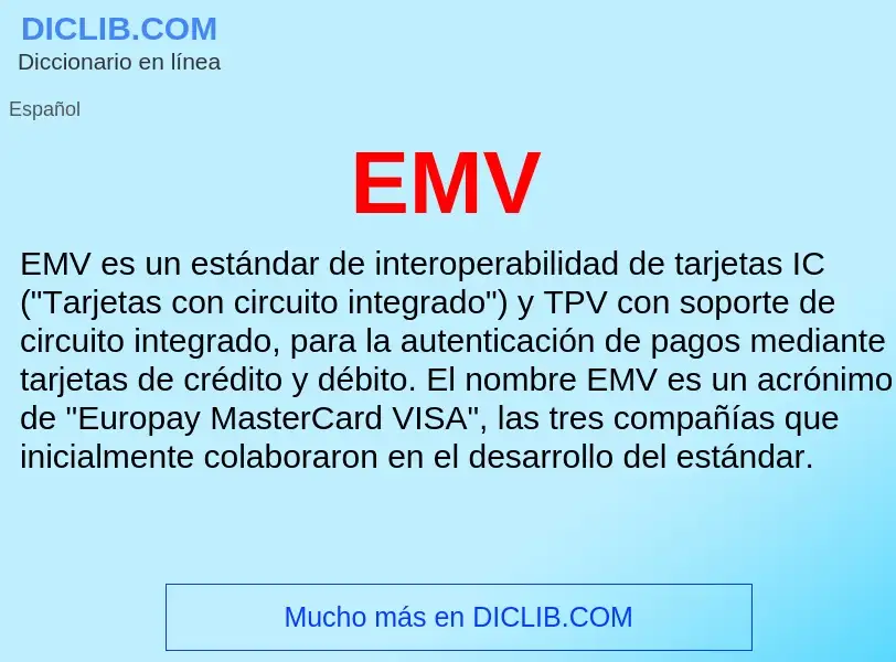 Что такое EMV - определение