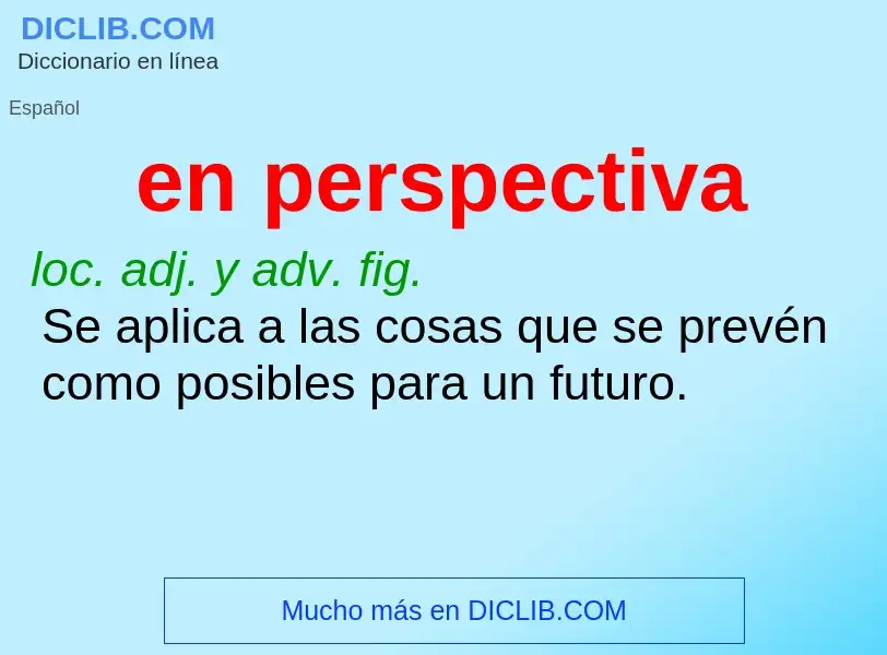 Wat is en perspectiva - definition