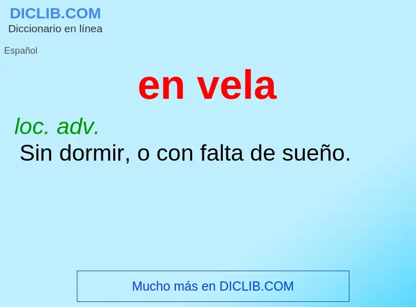 What is en vela - definition