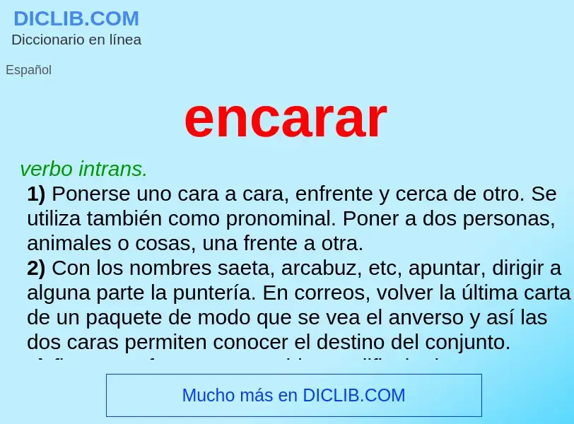 Wat is encarar - definition