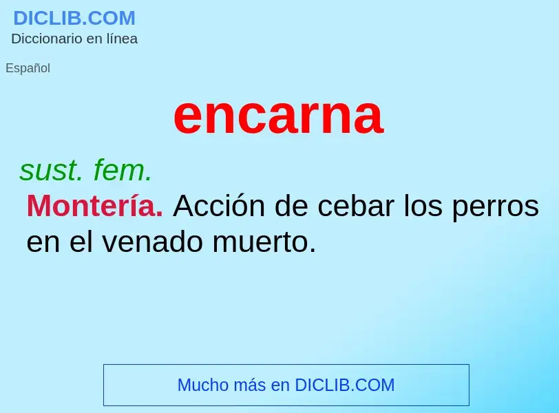 What is encarna - definition