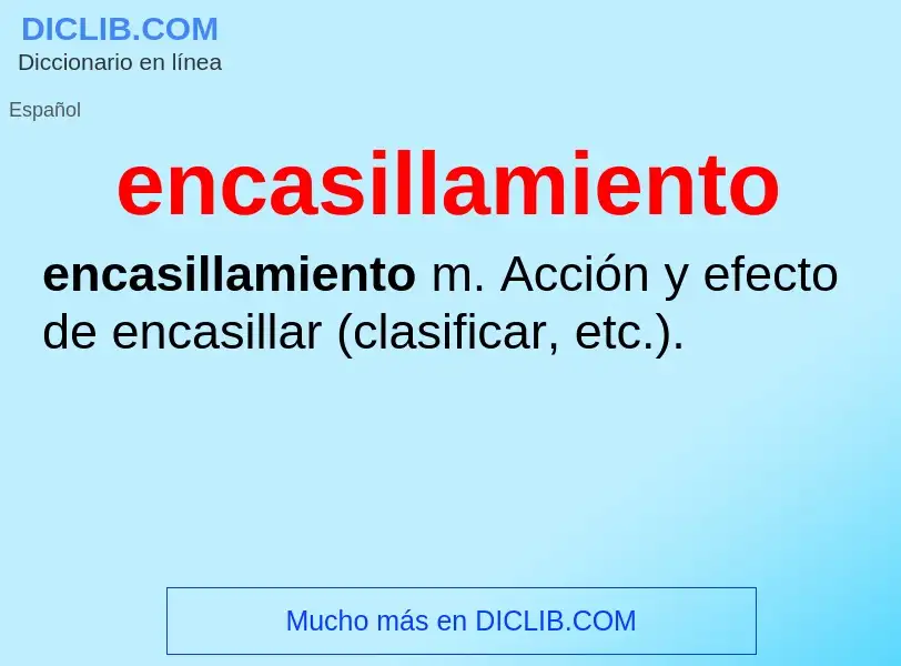 ¿Qué es encasillamiento? - significado y definición