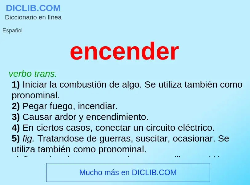 Wat is encender - definition