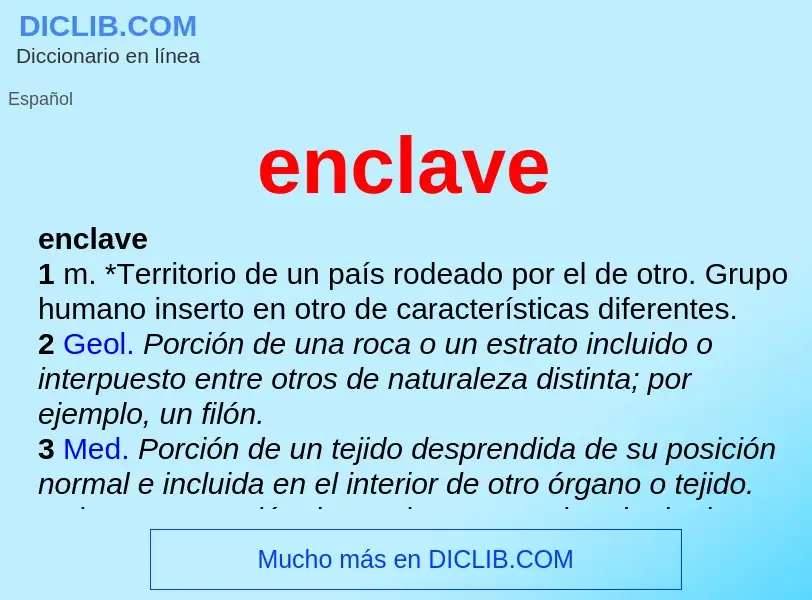 O que é enclave - definição, significado, conceito