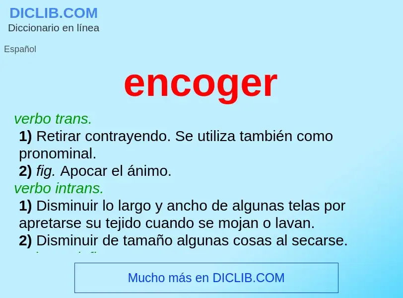 Wat is encoger - definition