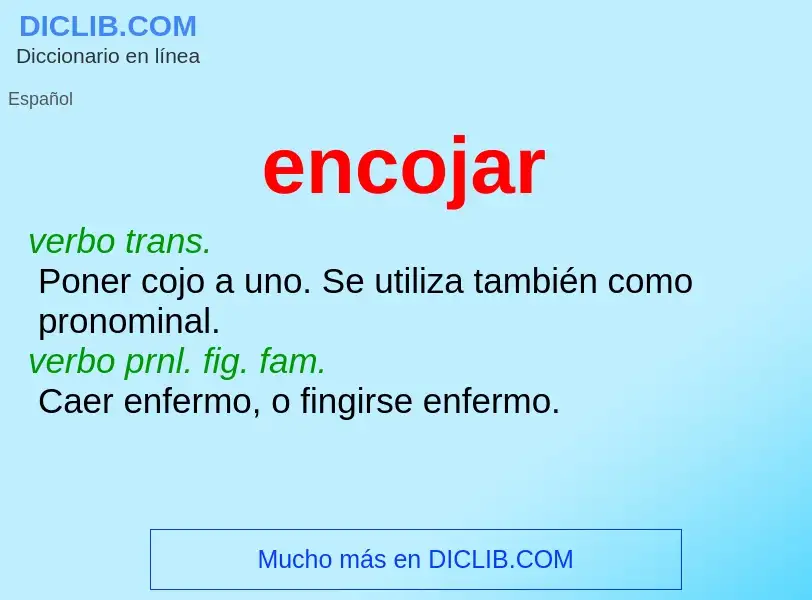 Wat is encojar - definition