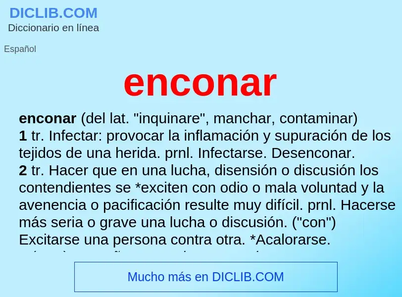 Wat is enconar - definition