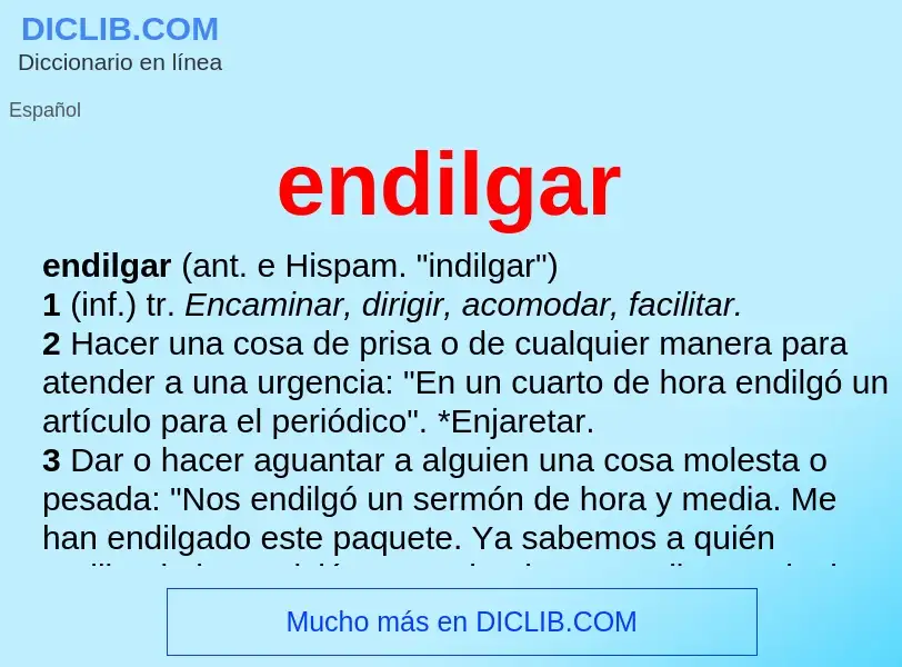 What is endilgar - meaning and definition