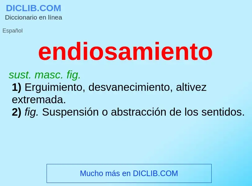 Was ist endiosamiento - Definition