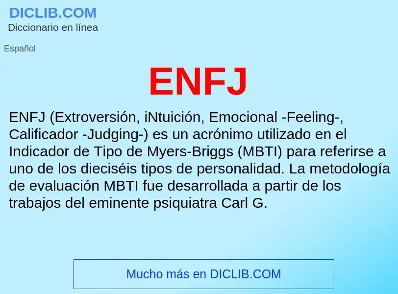 Что такое ENFJ - определение