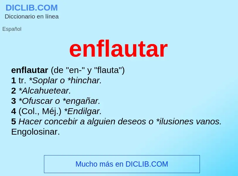 What is enflautar - meaning and definition