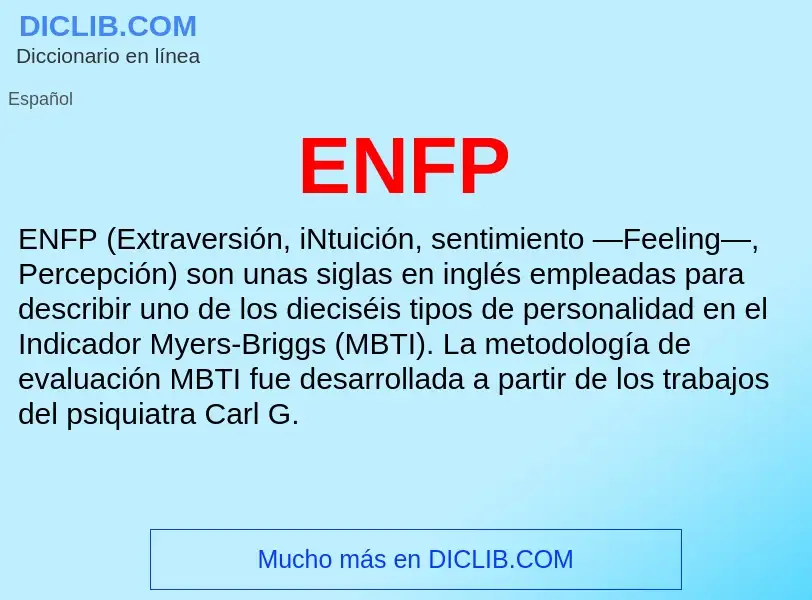 What is ENFP - definition