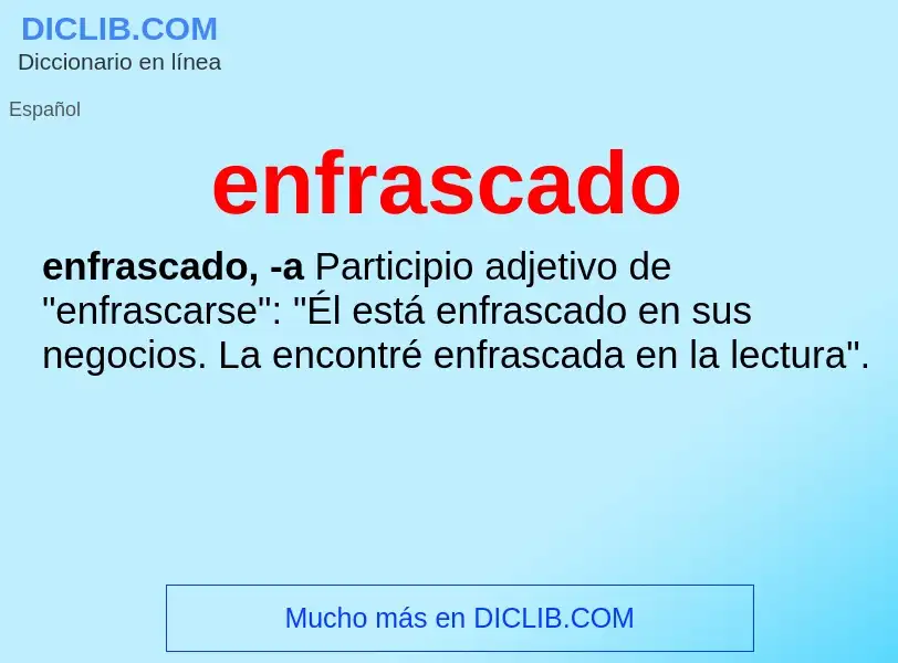 What is enfrascado - definition