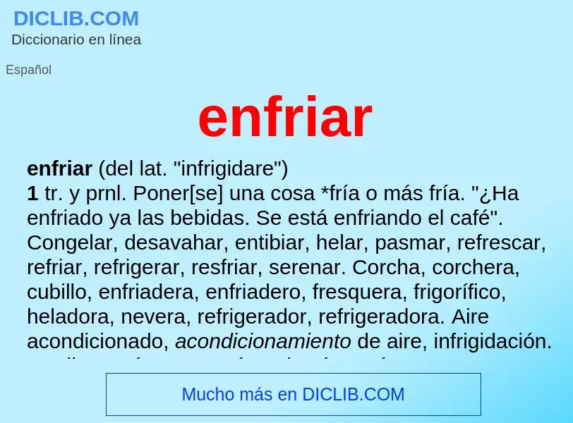 O que é enfriar - definição, significado, conceito