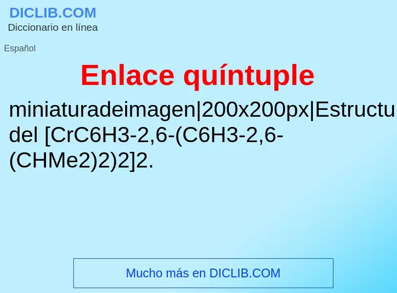 ¿Qué es Enlace quíntuple? - significado y definición