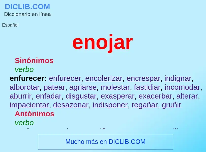 ¿Qué es enojar? - significado y definición