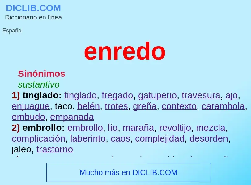 Wat is enredo - definition