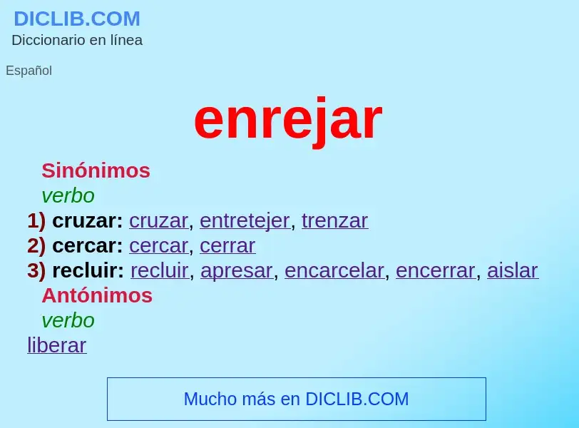 Wat is enrejar - definition