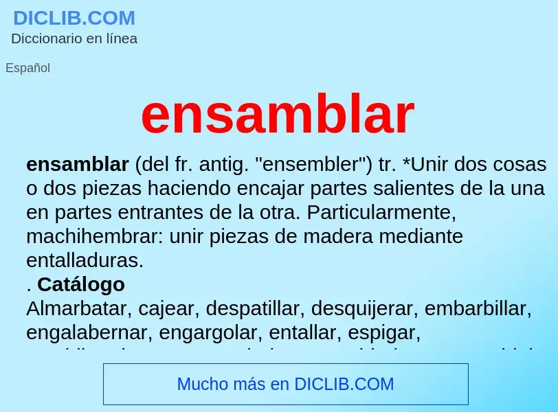 Wat is ensamblar - definition