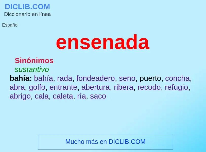 Wat is ensenada - definition