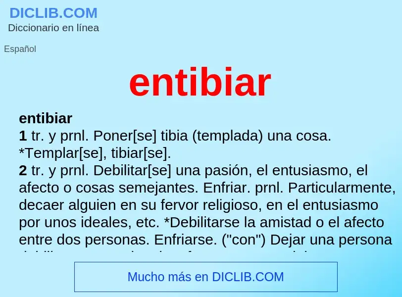 Wat is entibiar - definition