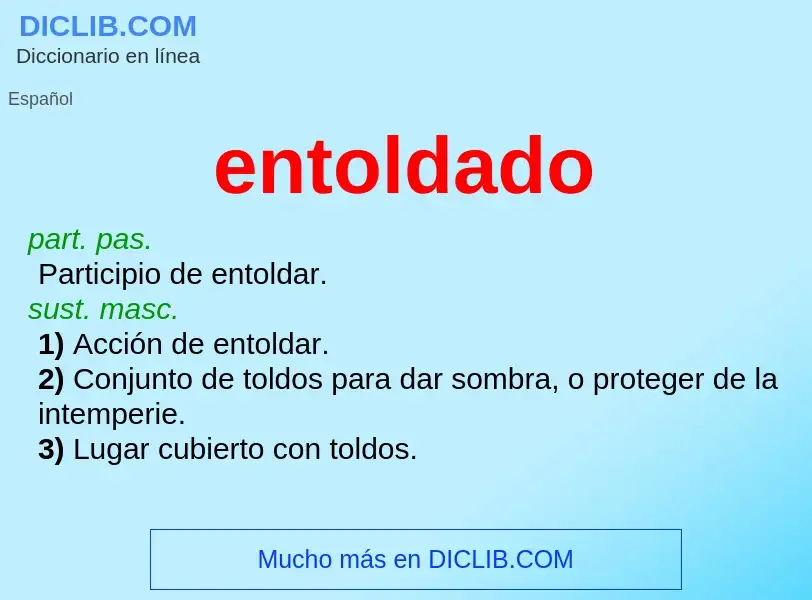 What is entoldado - definition