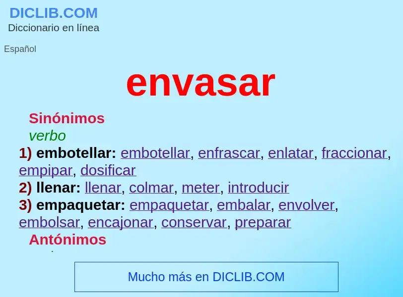 Wat is envasar - definition