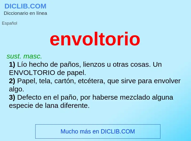 What is envoltorio - definition