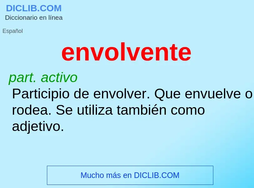 ¿Qué es envolvente? - significado y definición