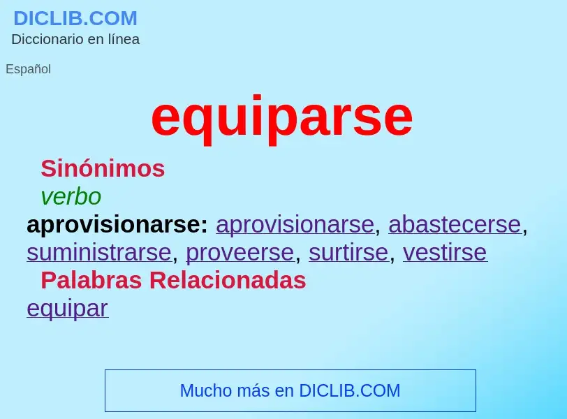 Wat is equiparse - definition