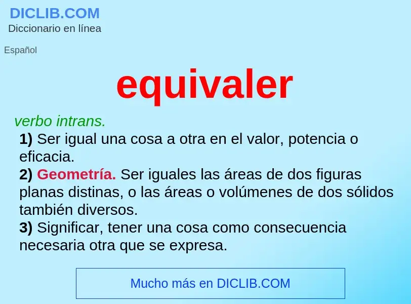 What is equivaler - definition