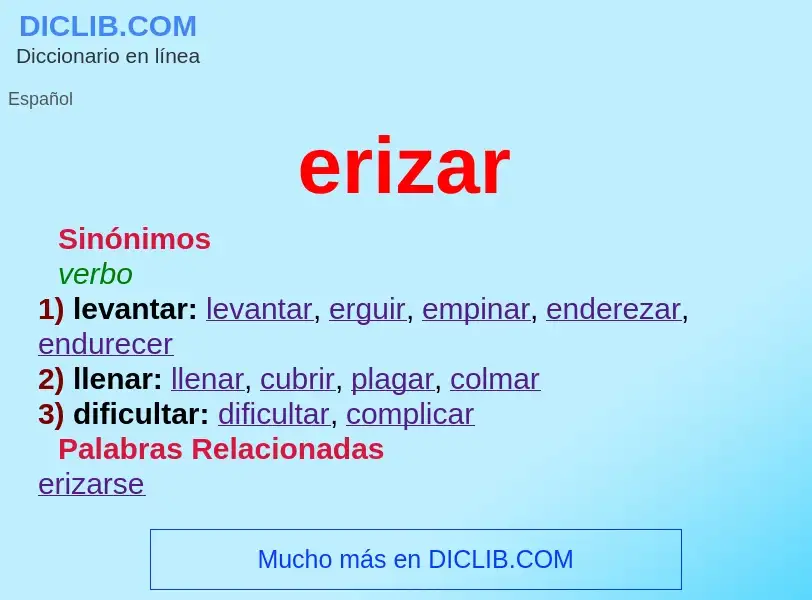 Wat is erizar - definition