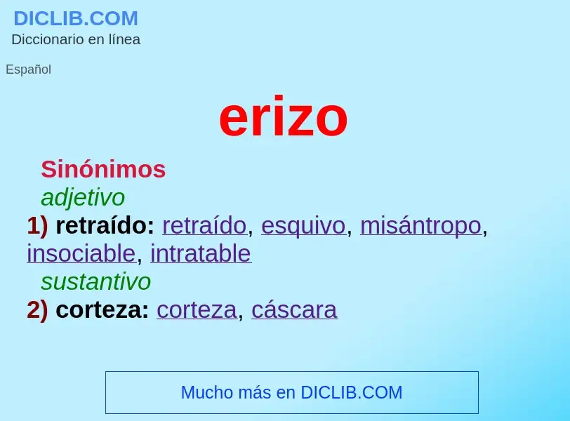 What is erizo - definition