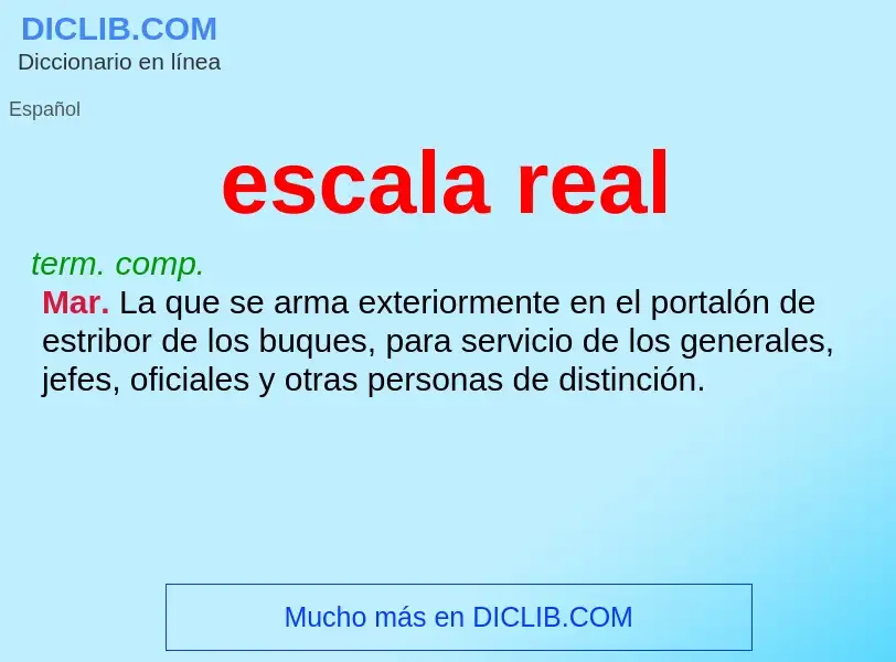 What is escala real - definition