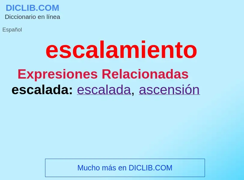 ¿Qué es escalamiento? - significado y definición