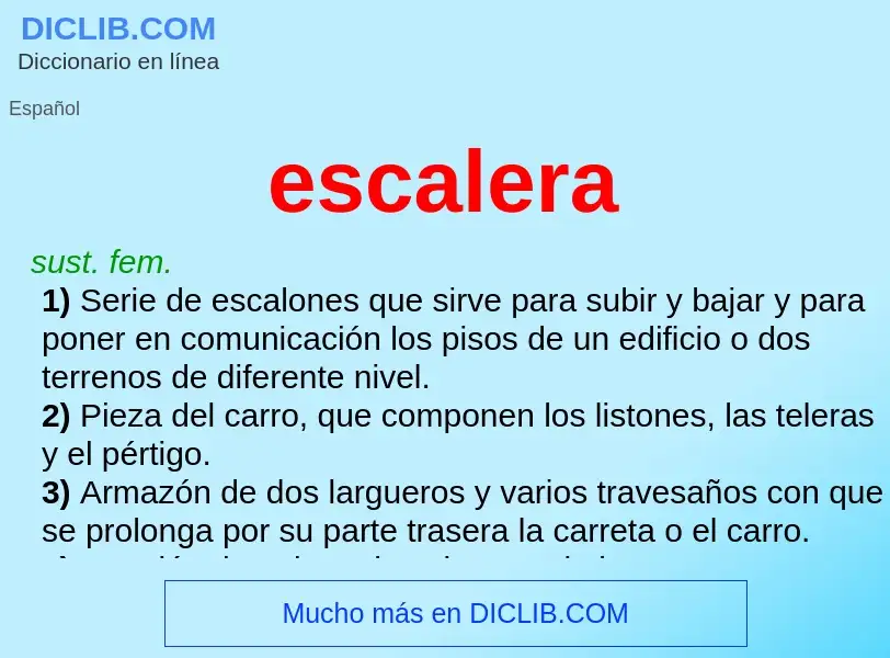 Wat is escalera - definition