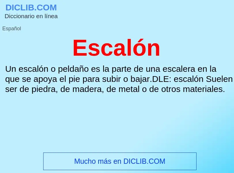 What is Escalón - definition