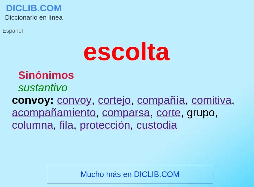 Wat is escolta - definition