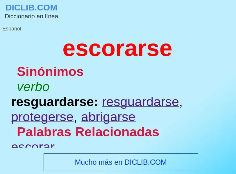 ¿Qué es escorarse? - significado y definición