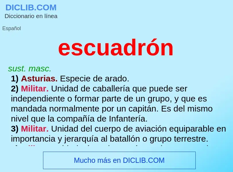 O que é escuadrón - definição, significado, conceito