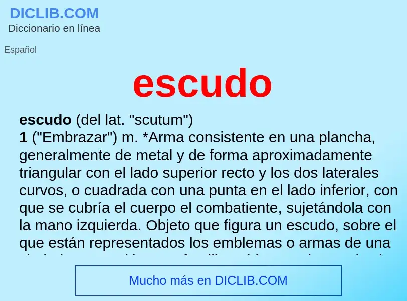 Wat is escudo - definition