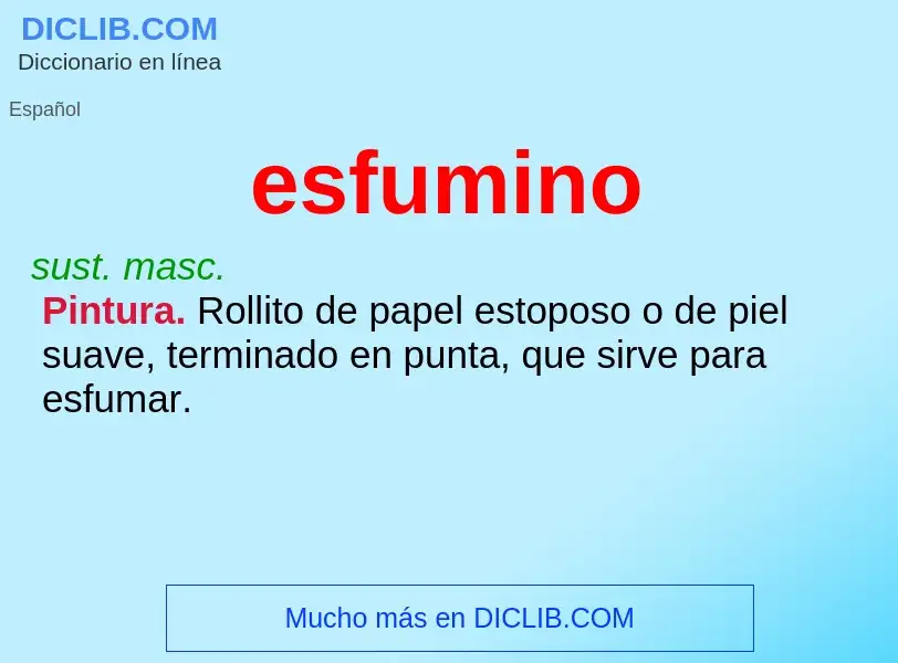 What is esfumino - definition