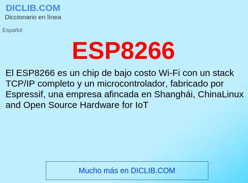 Что такое ESP8266 - определение