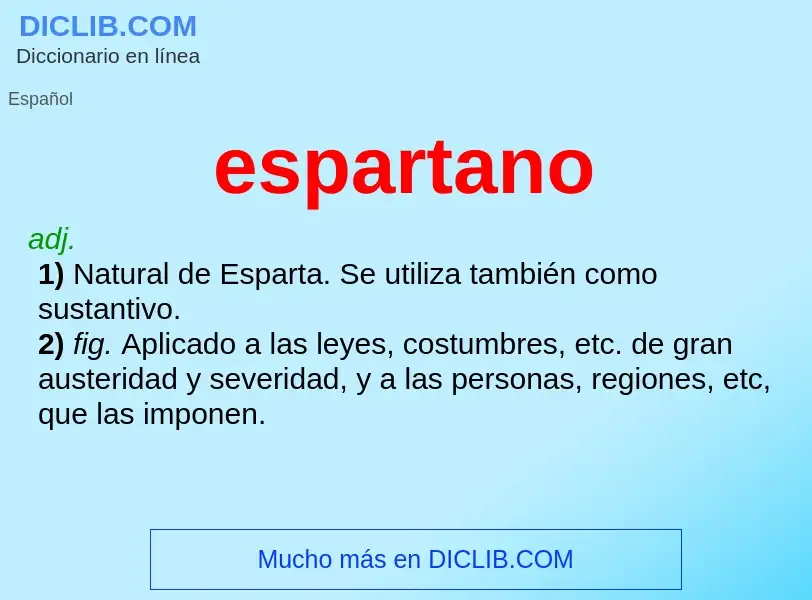 O que é espartano - definição, significado, conceito